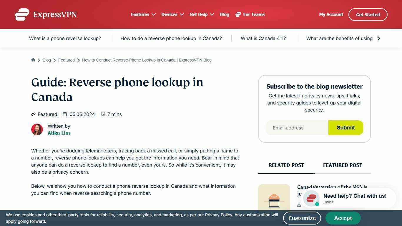 How to Conduct Reverse Phone Lookup in Canada | ExpressVPN Blog